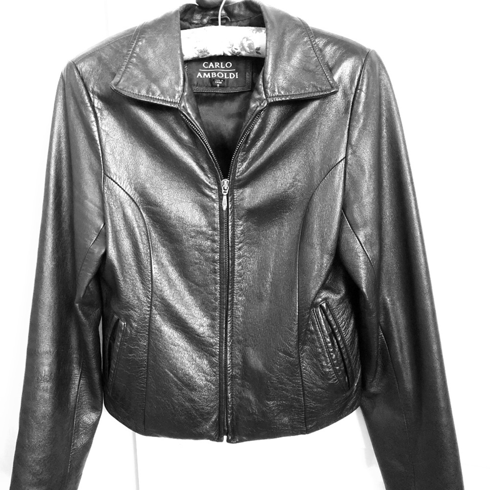 Carlo Amboldi Retro Leather Jacket